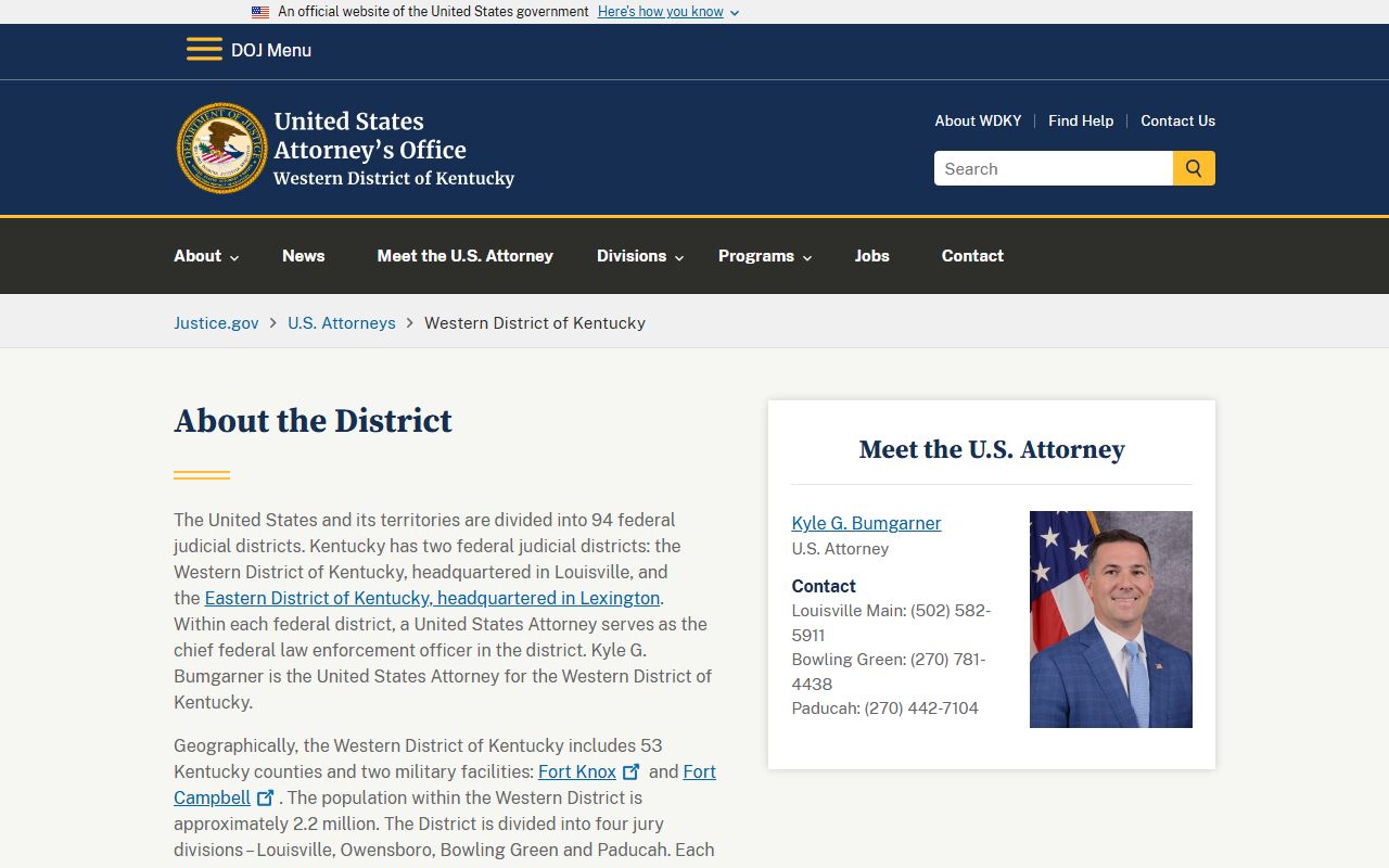 Simpson County Circuit Court Clerk U.S. Attorney federal record distinction
