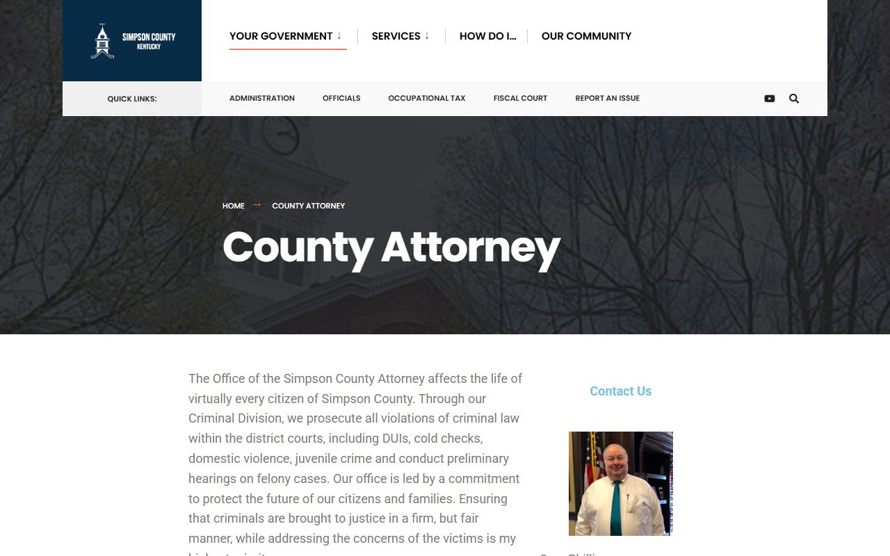 Simpson County arrest records and court charges County Attorney page
