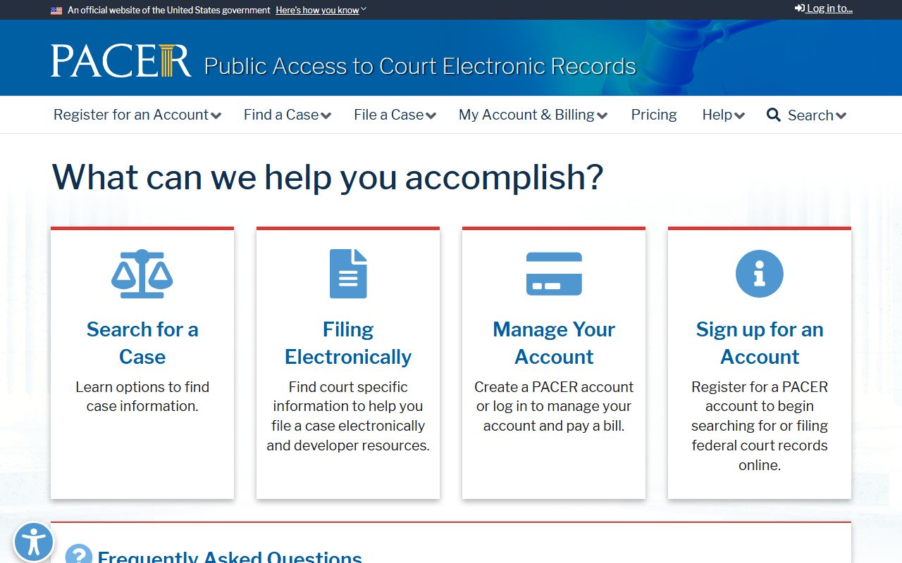 Simpson County Circuit Court PACER federal court records portal