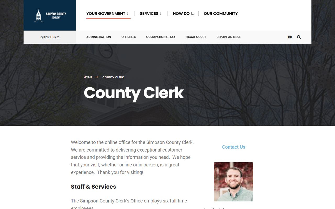 Simpson County marriage records and County Clerk information