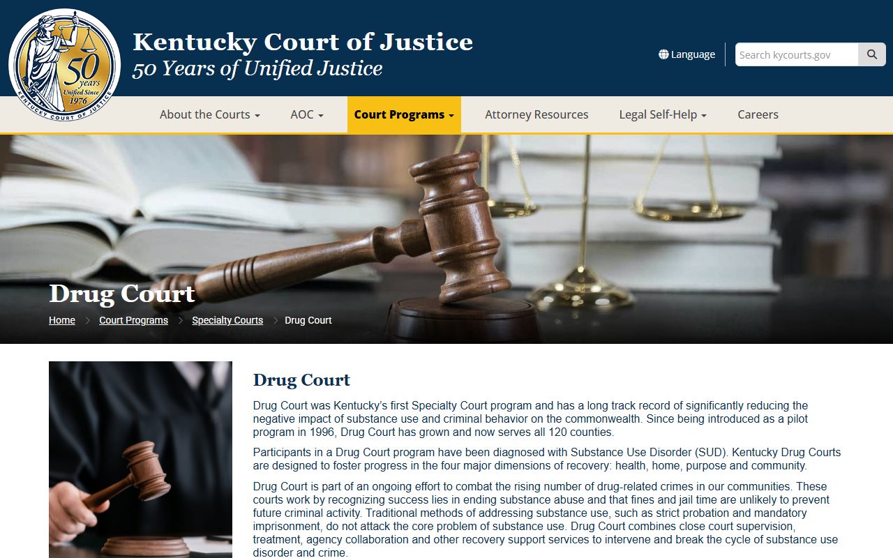 Simpson County probate records Kentucky Drug Court page