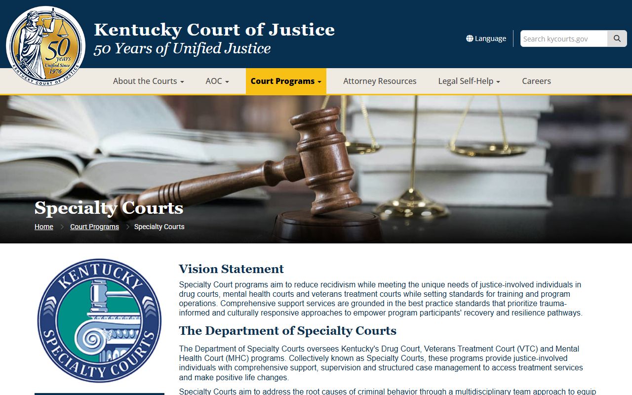 Simpson County probate records Kentucky Specialty Courts overview
